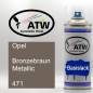 Preview: Opel, Bronzebraun Metallic, 471: 400ml Sprühdose, von ATW Autoteile West.